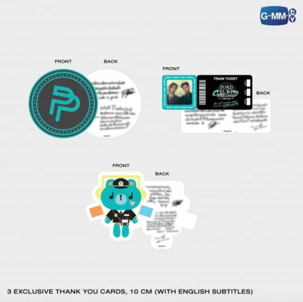 3 exclusive thank you cards - DVD BOXSET POND PHUWIN RENDEZVOUS FANCON