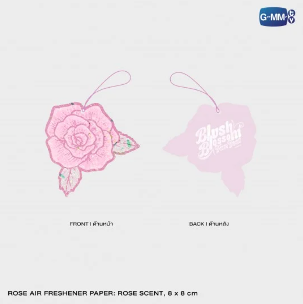 Rose Air Freshener Paper Rose Scent - Boxset BLUSH BLOSSOM FAN FEST