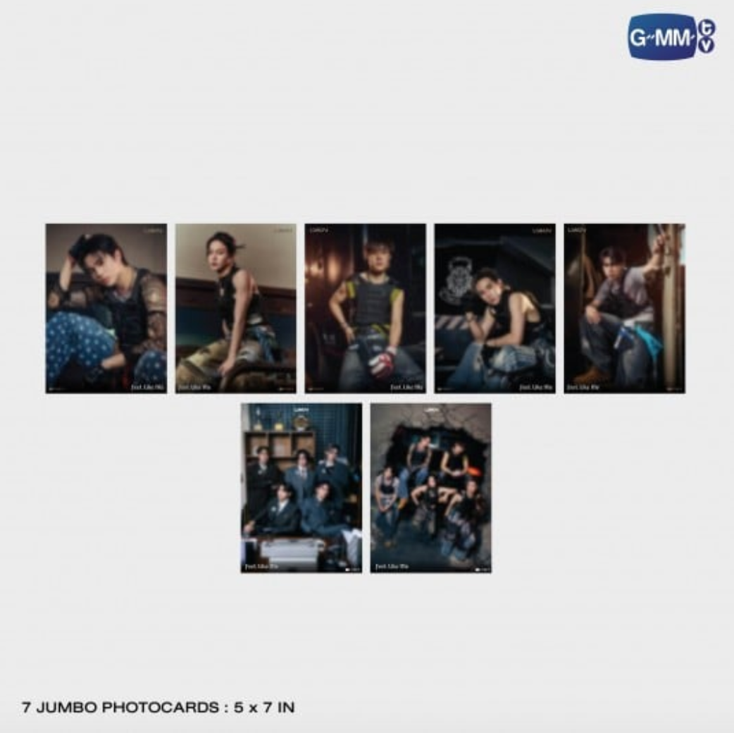 7 jumbo photocards LYKN FEEL LIKE ME PHOTO SET