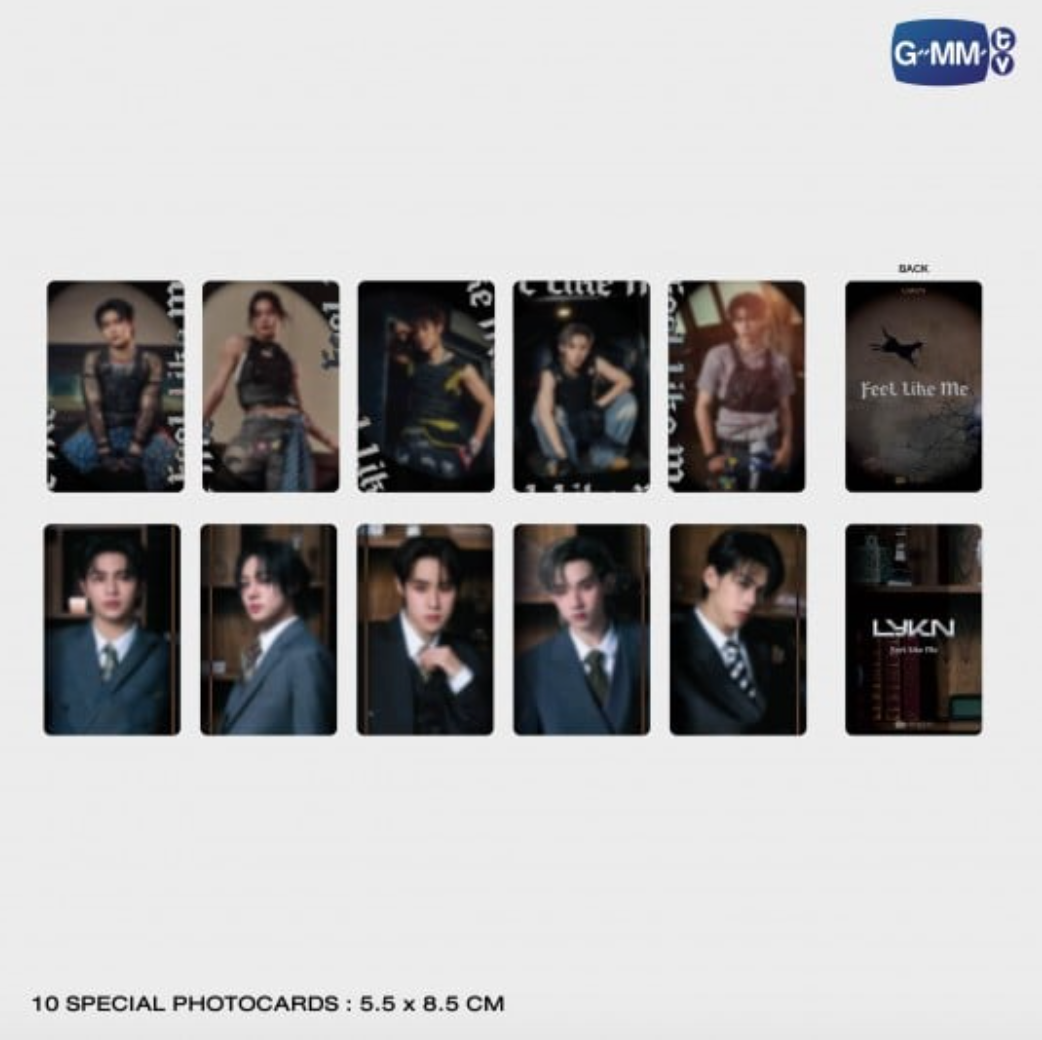 10 special photocards LYKN FEEL LIKE ME PHOTO SET