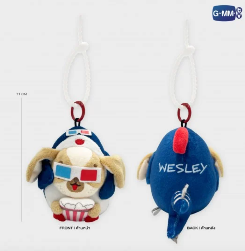 Front and Back - WESLEY DOLL KEYCHAIN