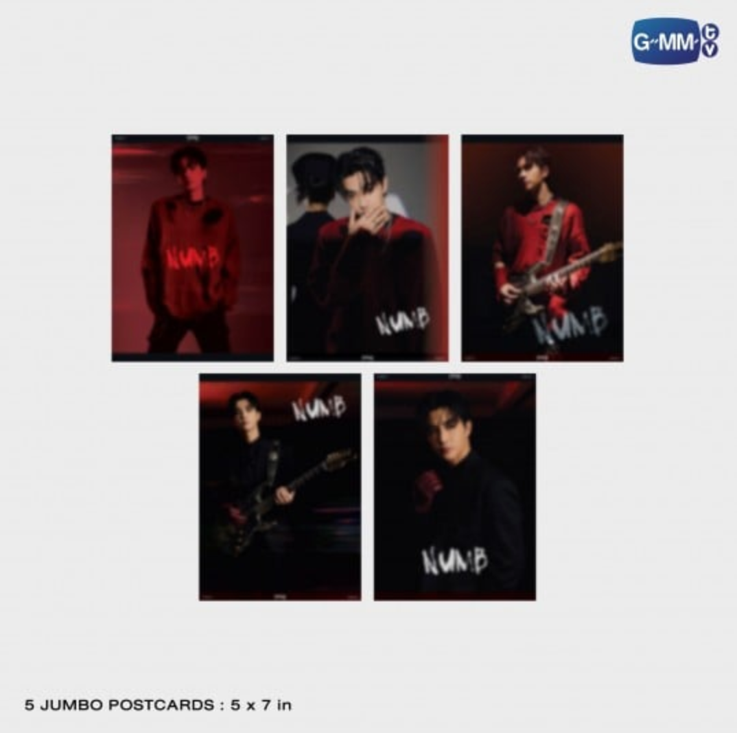 5 jumbo postcards - NUMB PHOTO SET PERTH TANAPON