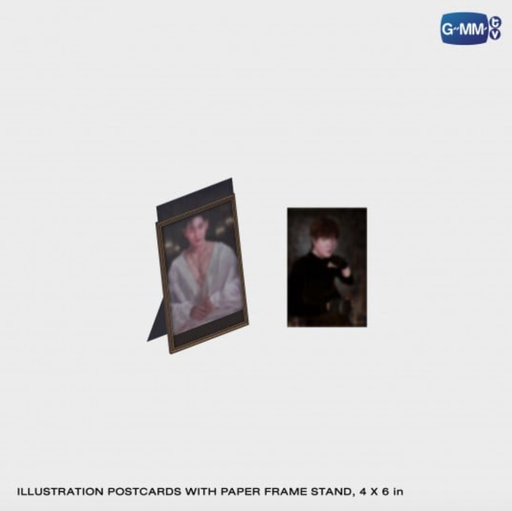 Illustration postcards with aper frame stand - REVAMP THE UNDEAD STORY MEMORIAL BOXSET