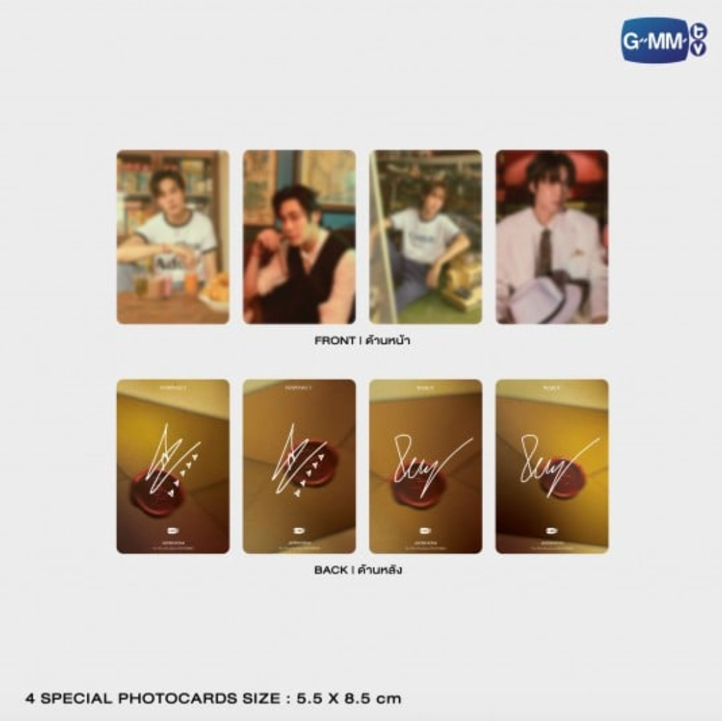 4 special photocards size - AETERNITAS THE OFFICIAL PHOTOBOOK OF BOUNPREM