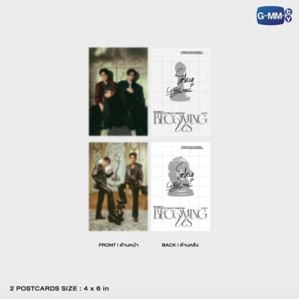 2 postcards size - BECOMING US THE OFFICIAL PHOTOBOOK OF WINNYSATANG