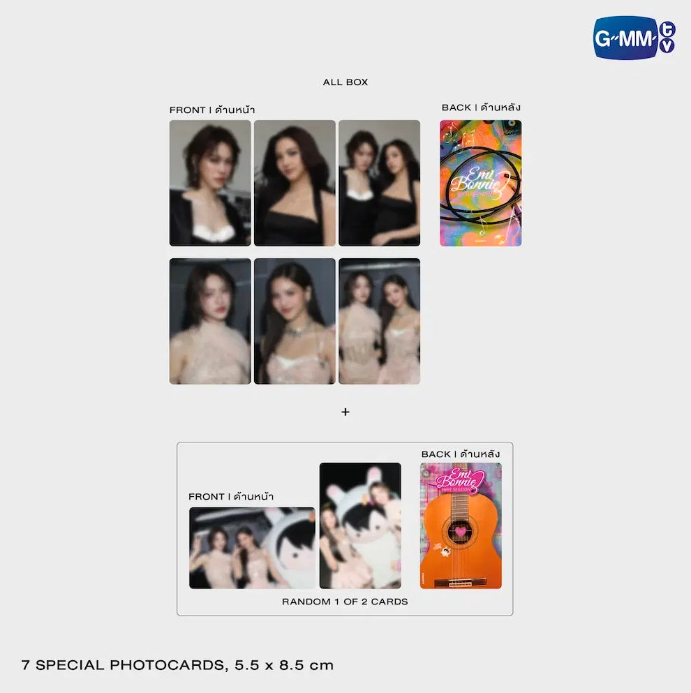 7 spécial photocards - DVD BOXSET EMI BONNIE : LOVE SESSION