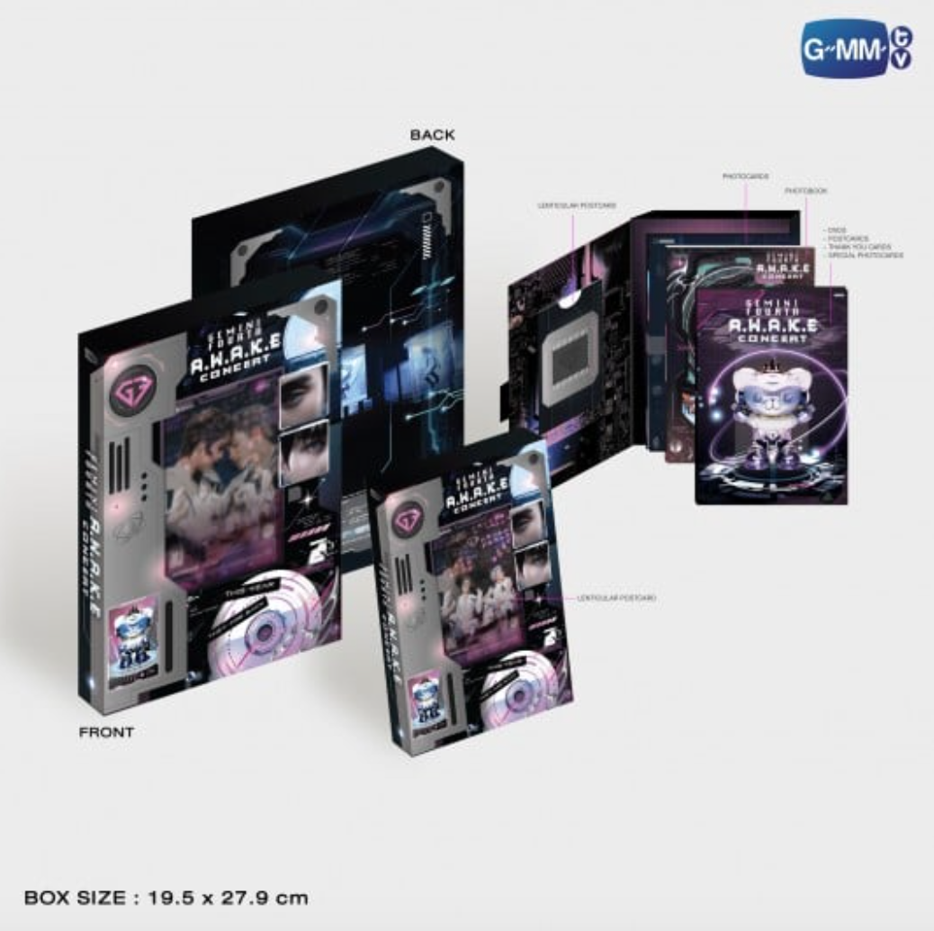 BOX SIZE - DVD BOXSET GEMINI FOURTH A.W.A.K.E CONCERT 