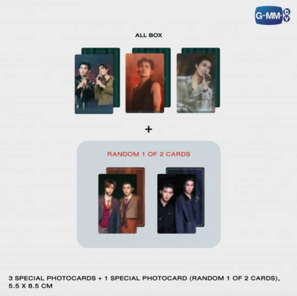 3 special photocards + 1 special Photocard - DVD BOXSET POND PHUWIN RENDEZVOUS FANCON