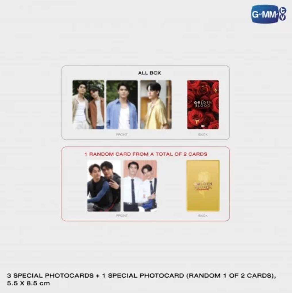 MY GOLDEN BLOOD MEMORIAL BOXSET - Special photocard
