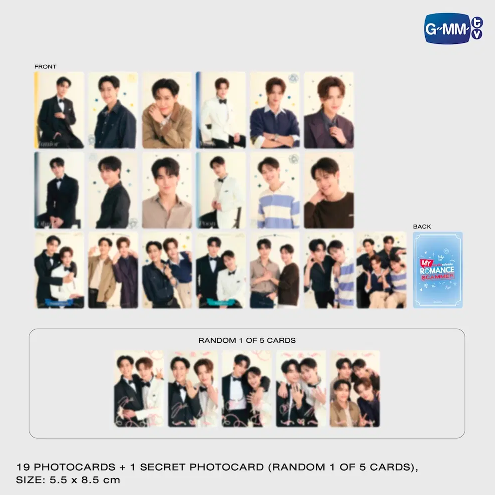 19 + 1 photocards - MY ROMANCE SCAMMER: THE FINAL MEMORY COLLECTIBLE CARD SET