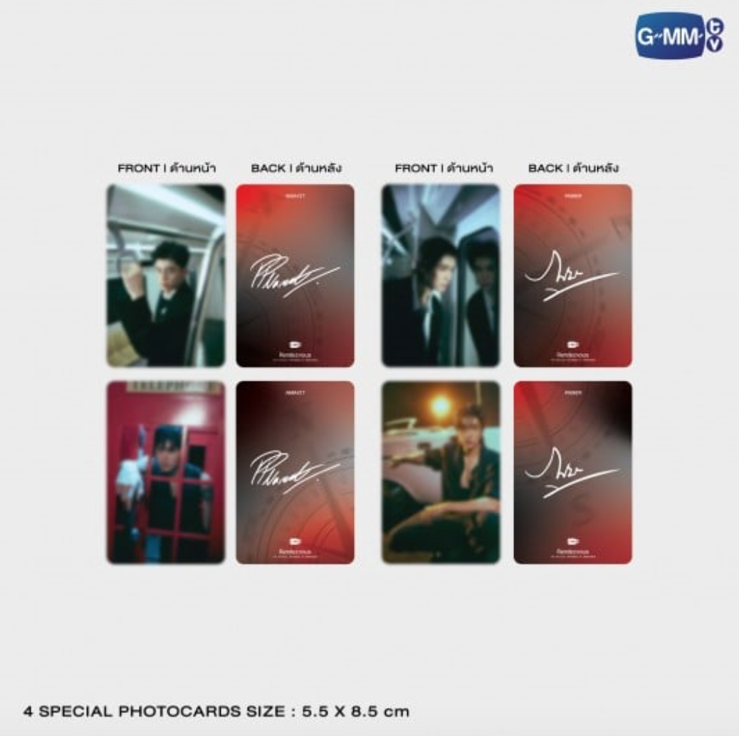 4 SPECIAL PHOTOCARDS - RENDEZVOUS THE OFFICIAL PHOTOBOOK OF PONDPHUWIN