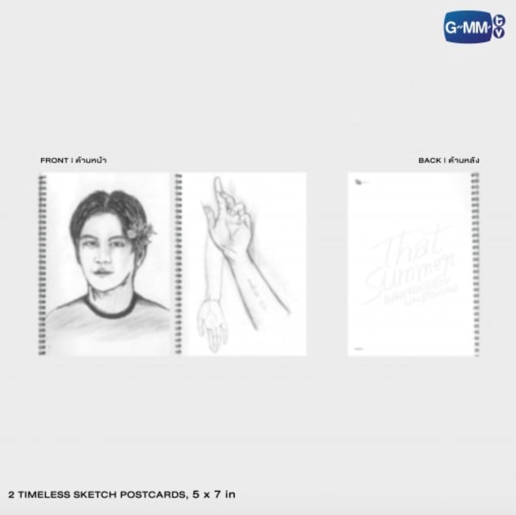 2 timeless sketch postcards - THAT SUMMER MEMORIAL BOXSET