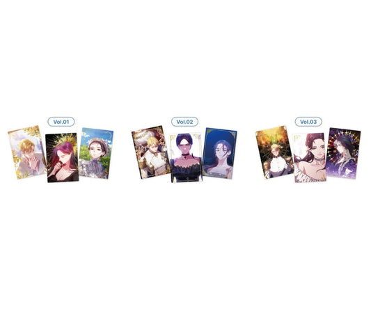 Détail des photocards dorées "The Broken Ring" – Pack exclusif