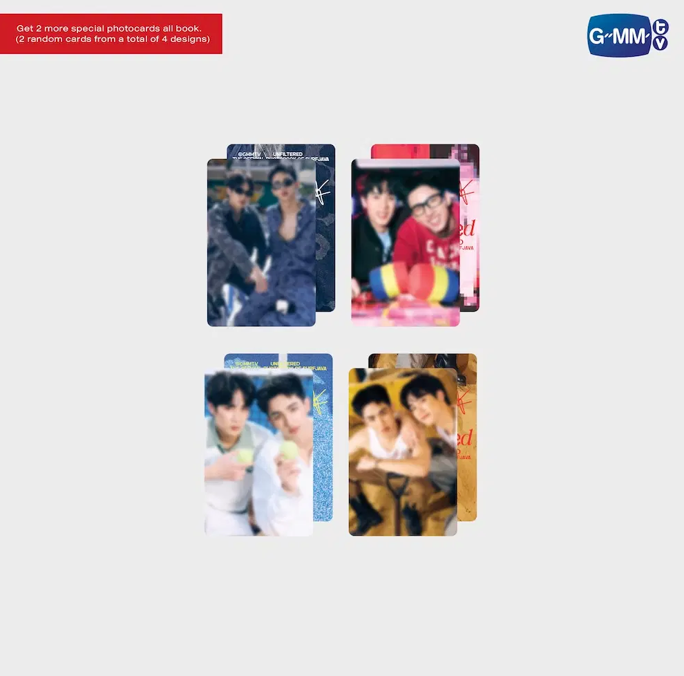 2 MORE SPECIAL PHOTOCARDS - UNFILTERED THE OFFICIAL PHOTOBOOK OF SURFJAVA
